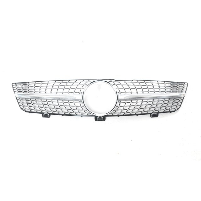 Diamond Grille Mercedes CLS-Class W219 - three-quarter view - Becquet Voiture