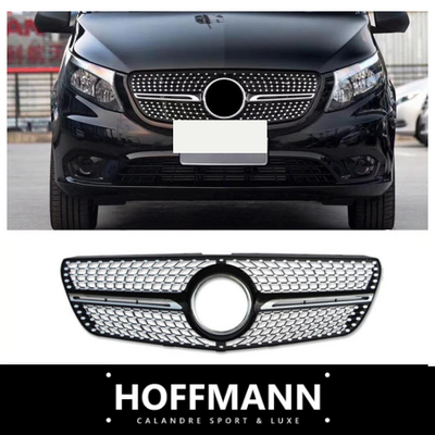 Calandre Diamond Mercedes Classe V W447 2015-2018 - vue de profil - Becquet Voiture