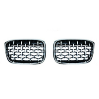 Diamond Grille for BMW X4 G02 2018-2021 - rear view - Becquet Voiture