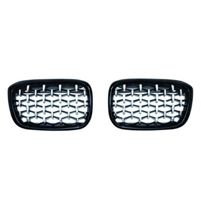 Calandre Diamond pour BMW X4 G02 2018-2021 - vue de trois-quarts - Becquet Voiture