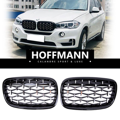 Calandre Diamond pour BMW X6 E71 E72 (2006-2013) - vue de profil - Becquet Voiture