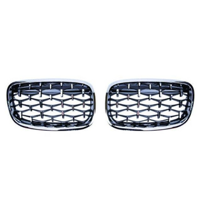 Calandre Diamond pour BMW X6 E71 E72 (2006-2013) - vue de trois-quarts - Becquet Voiture
