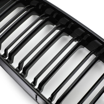 Calandre Double BMW X5 X6 F15 F16 2013-2018 Noir Brillant - vue de dessus - Becquet Voiture