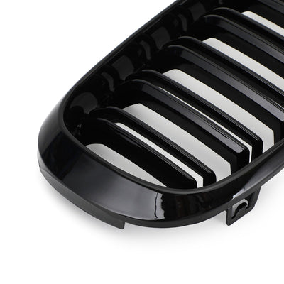 Calandre Double BMW X5 X6 F15 F16 2013-2018 Noir Brillant - vue rapprochée - Becquet Voiture