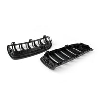 Calandre Double Lame BMW E90 2004-2007 Noir Brillant - packshot studio - Becquet Voiture