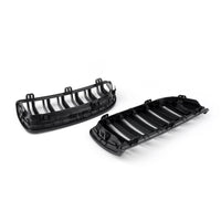 Calandre Double Lame BMW E90 2004-2007 Noir Brillant - vue de face 2 - Becquet Voiture