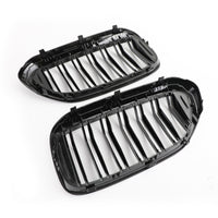 Calandre Double Lamelle BMW Série 5 G30 G31 Noir Brillant 2017-2019 - détail du montage - Becquet Voiture