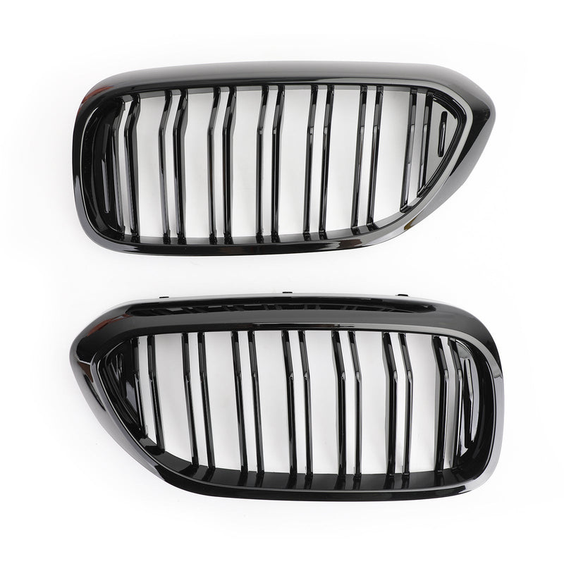 Calandre Double Lamelle BMW Série 5 G30 G31 Noir Brillant 2017-2019 - vue arrière - Becquet Voiture