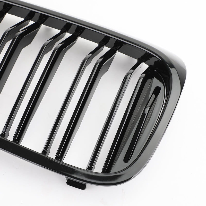 Calandre Double Lamelle BMW Série 5 G30 G31 Noir Brillant 2017-2019 - vue de dessus - Becquet Voiture