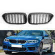 Calandre Double Lamelle BMW Série 5 G30 G31 Noir Brillant 2017-2019