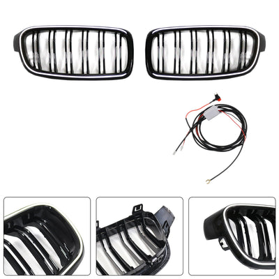 Calandre Double Lamelles BMW Série 3 F30 2012-2019 - détail du montage - Becquet Voiture