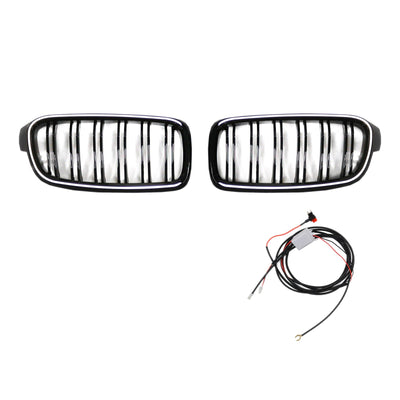 Calandre Double Lamelles BMW Série 3 F30 2012-2019 - vue arrière 2 - Becquet Voiture