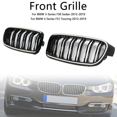 Calandre Double Lamelles BMW Série 3 F30 2012-2019 - vue arrière - Becquet Voiture