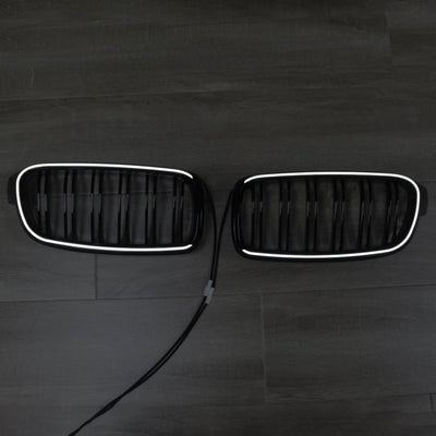 Calandre Double Lamelles BMW Série 3 F30 2012-2019 - vue de profil 2 - Becquet Voiture