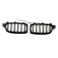 Calandre Double Lamelles BMW Série 3 F30 2012-2019 - vue rapprochée - Becquet Voiture