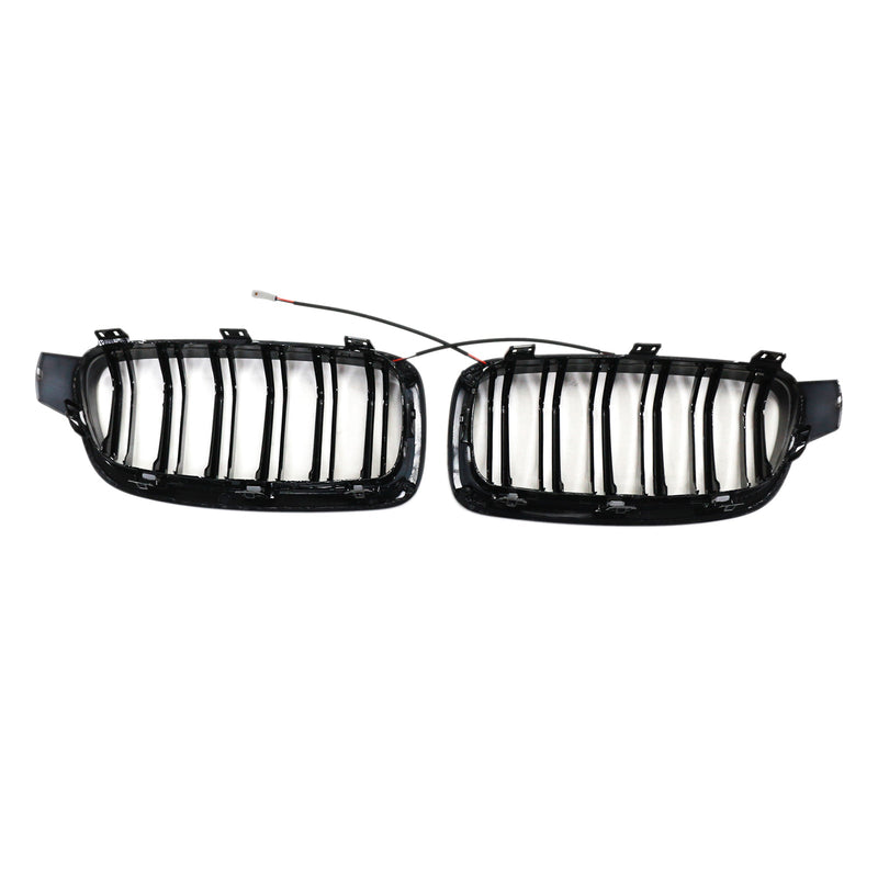 Calandre Double Lamelles BMW Série 3 F30 2012-2019 - vue rapprochée - Becquet Voiture