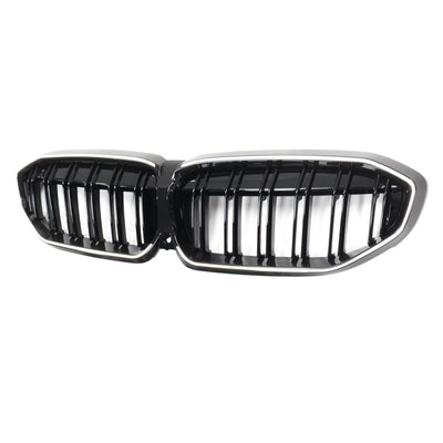 Calandre Double Lamelles BMW Série 3 G20 Noir 2019-2022 - vue arrière 2 - Becquet Voiture