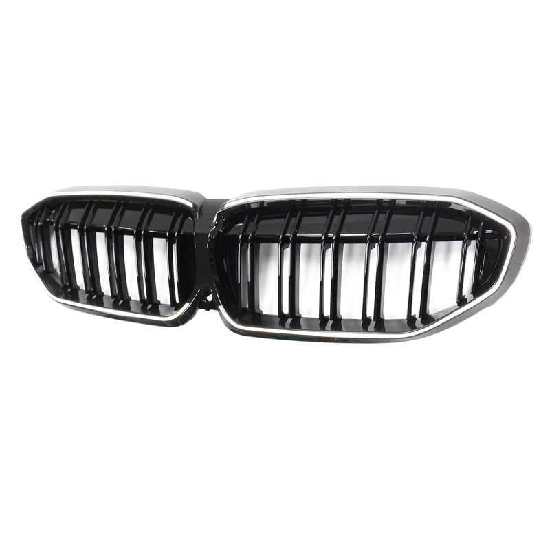Calandre Double Lamelles BMW Série 3 G20 Noir 2019-2022 - vue arrière 2 - Becquet Voiture