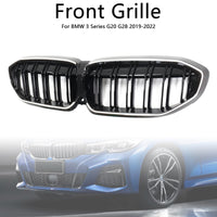 Calandre Double Lamelles BMW Série 3 G20 Noir 2019-2022 - vue arrière - Becquet Voiture