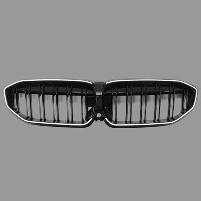 Calandre Double Lamelles BMW Série 3 G20 Noir 2019-2022 - vue de face 2 - Becquet Voiture