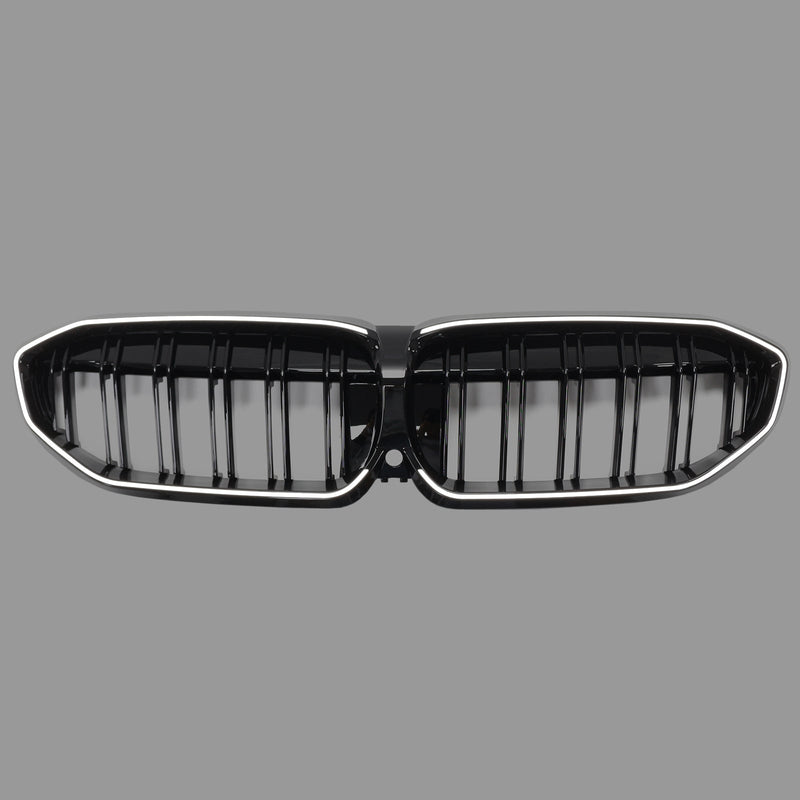 Calandre Double Lamelles BMW Série 3 G20 Noir 2019-2022 - vue de face 2 - Becquet Voiture