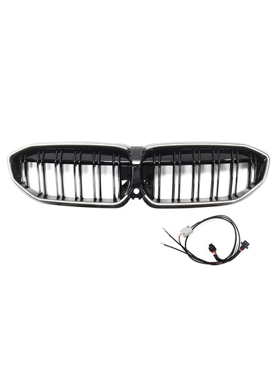 Calandre Double Lamelles BMW Série 3 G20 Noir 2019-2022 - vue de face - Becquet Voiture