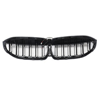 Calandre Double Lamelles BMW Série 3 G20 Noir 2019-2022 - vue rapprochée - Becquet Voiture
