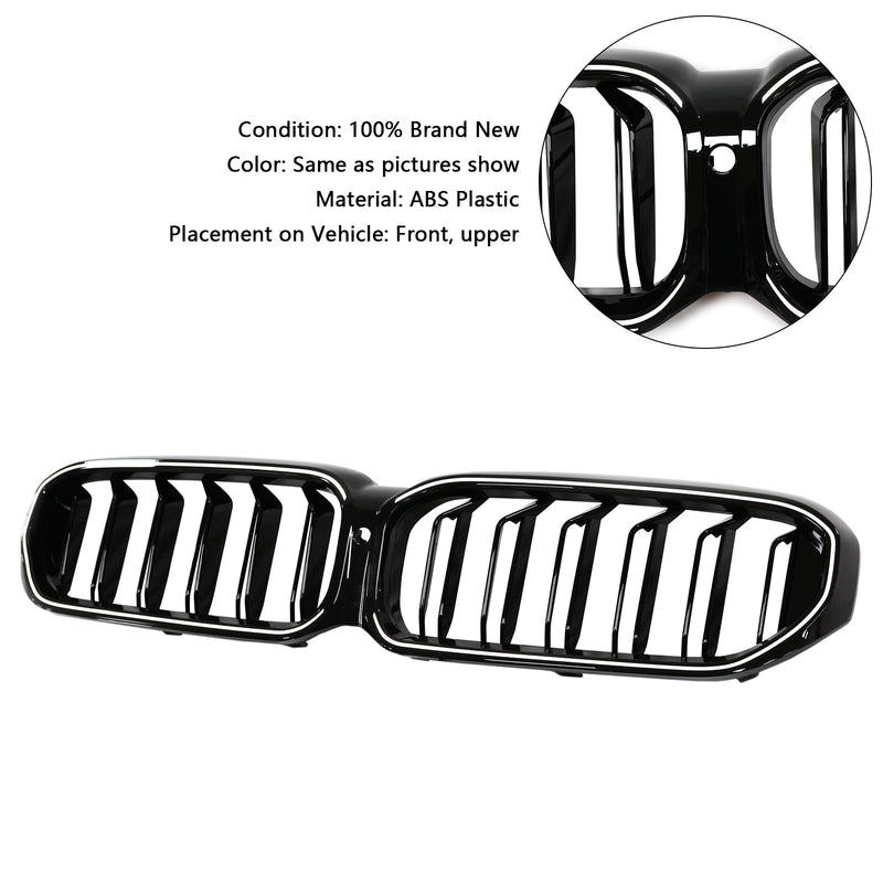 Calandre Double Lamelles BMW Série 5 G30 G38 2021-2024 Noir - packshot studio - Becquet Voiture