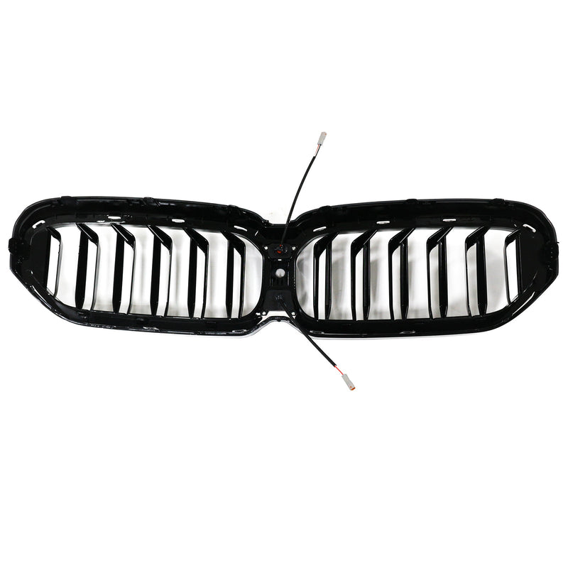Calandre Double Lamelles BMW Série 5 G30 G38 2021-2024 Noir - vue rapprochée - Becquet Voiture