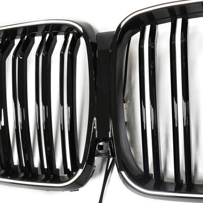 Calandre Double Lamelles Noir BMW X5 G05 M Performance 2019-2022 - en situation - Becquet Voiture