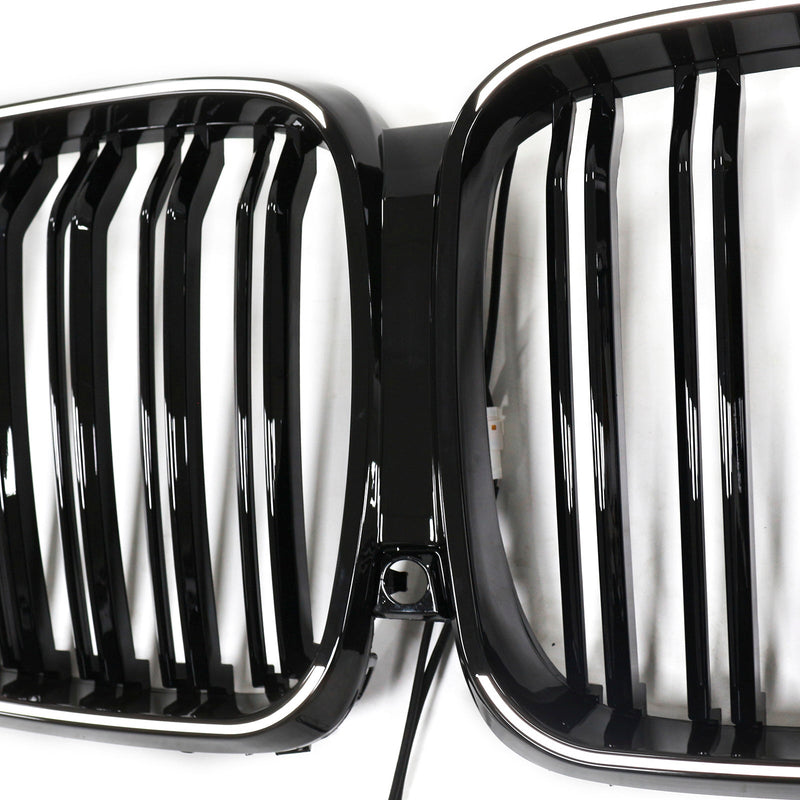 Calandre Double Lamelles Noir BMW X5 G05 M Performance 2019-2022 - en situation - Becquet Voiture