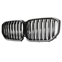 Calandre Double Lamelles Noir BMW X5 G05 M Performance 2019-2022 - installé sur véhicule 2 - Becquet Voiture