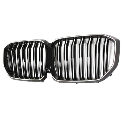 Calandre Double Lamelles Noir BMW X5 G05 M Performance 2019-2022 - installé sur véhicule 2 - Becquet Voiture