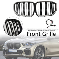 Calandre Double Lamelles Noir BMW X5 G05 M Performance 2019-2022 - installé sur véhicule - Becquet Voiture