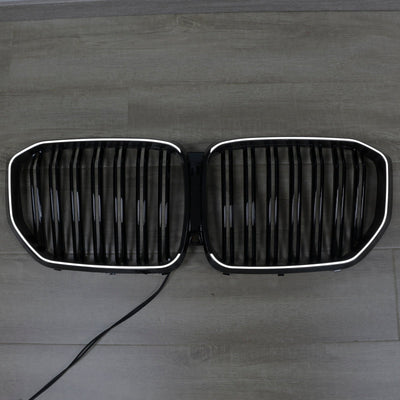 Calandre Double Lamelles Noir BMW X5 G05 M Performance 2019-2022 - vue arrière 2 - Becquet Voiture