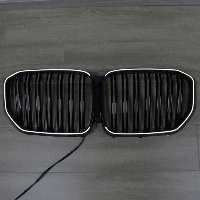 Calandre Double Lamelles Noir BMW X5 G05 M Performance 2019-2022 - vue arrière 2 - Becquet Voiture