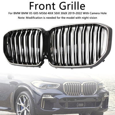 Calandre Double Lamelles Noir BMW X5 G05 M Performance 2019-2022 - vue arrière - Becquet Voiture