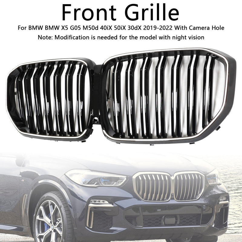 Calandre Double Lamelles Noir BMW X5 G05 M Performance 2019-2022 - vue arrière - Becquet Voiture