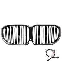 Calandre Double Lamelles Noir BMW X5 G05 M Performance 2019-2022 - vue de face - Becquet Voiture
