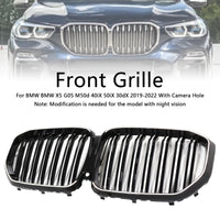 Calandre Double Lamelles Noir BMW X5 G05 M Performance 2019-2022 - vue de trois-quarts - Becquet Voiture