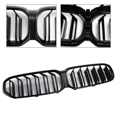 Calandre Double Lamelles Noir Mat BMW G30 G31 LCI - vue de profil - Becquet Voiture
