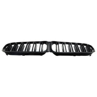 Calandre Double Lamelles Noir Mat BMW G30 G31 LCI - vue de trois-quarts - Becquet Voiture