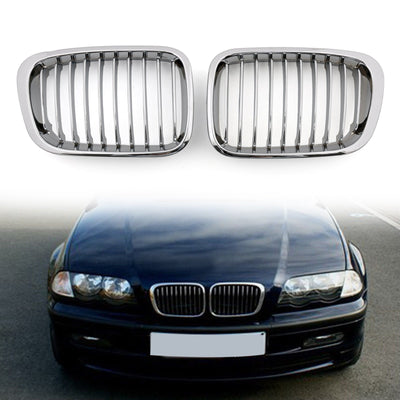 Calandre Grille ABS Maille BMW E46 4 Portes 1998-2001 - installé sur véhicule - Becquet Voiture
