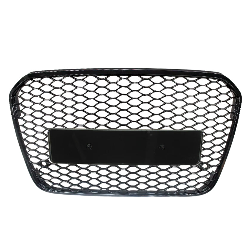 Calandre Grille Audi A6 C7 Nid d'Abeille Type RS6 - vue de face - Becquet Voiture