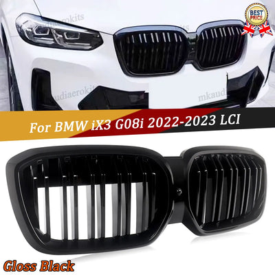 Calandre Grille Avant BMW iX3 G08 2022-2023 - vue de face - Becquet Voiture