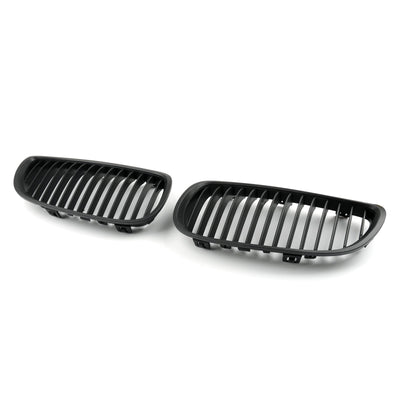 Calandre Grille Maille BMW E92 E93 Noir Mat LCI 2006-2009 - vue de profil - Becquet Voiture