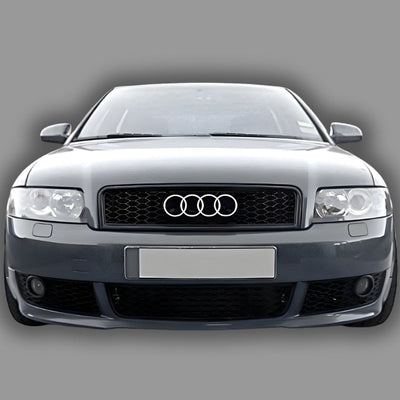 Calandre Grille Nid d'Abeille Audi A4 B6 Style RS4 - vue de profil - Becquet Voiture