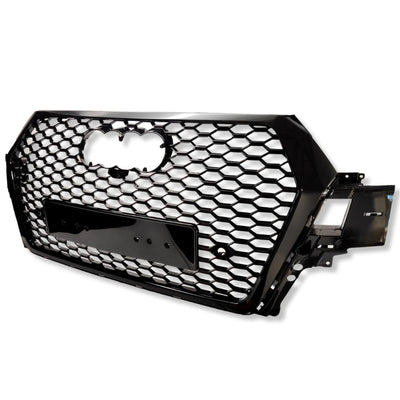 Calandre Grille Nid d'Abeille Audi Q7 4M Style RS - vue de trois-quarts - Becquet Voiture