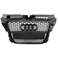 Calandre Grille Noir RS3 Pour Audi A3 S3 8P - vue de face - Becquet Voiture
