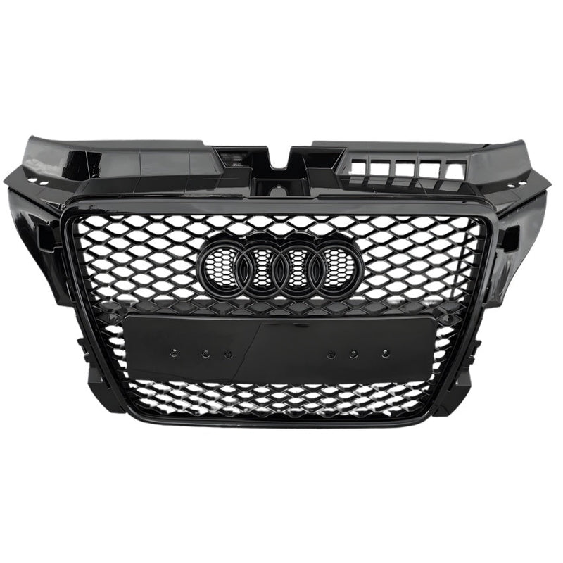 Calandre Grille Noir RS3 Pour Audi A3 S3 8P - vue de face - Becquet Voiture